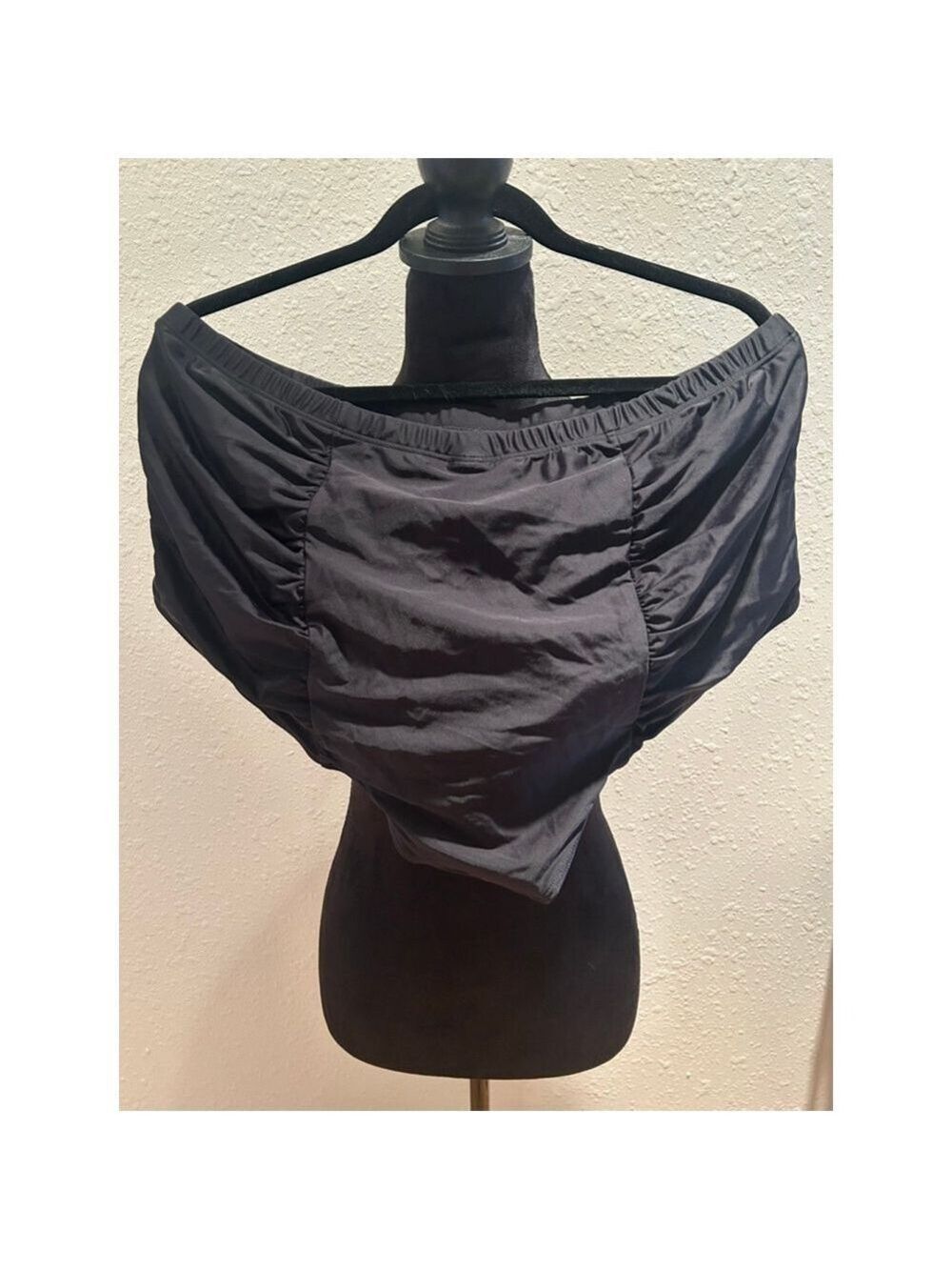 Women's BLOOMCHIC Black High-Waisted Bikini Bottom Plus Size 22 - Picture 3 of 6
